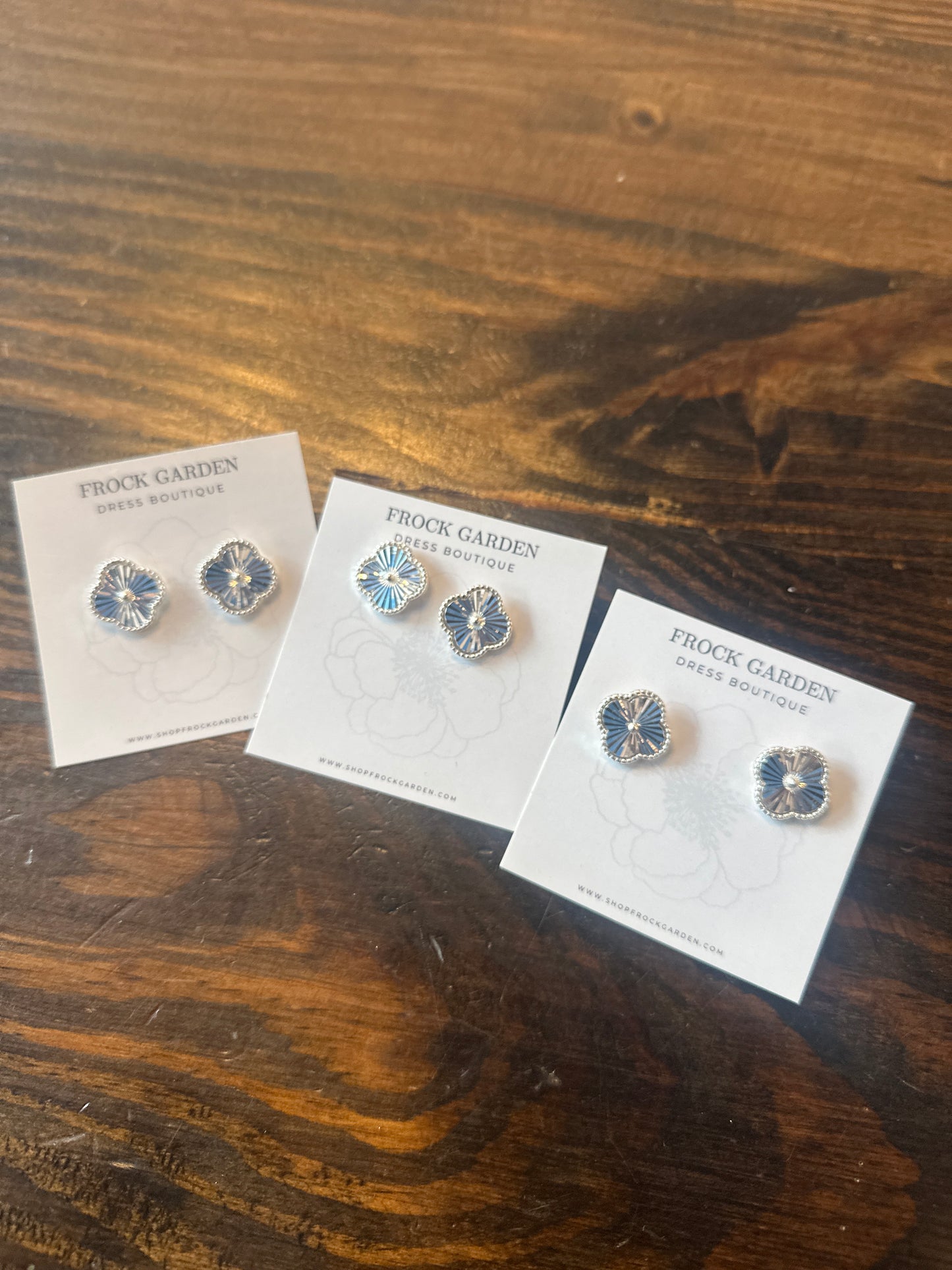 Silver Clover Earrings