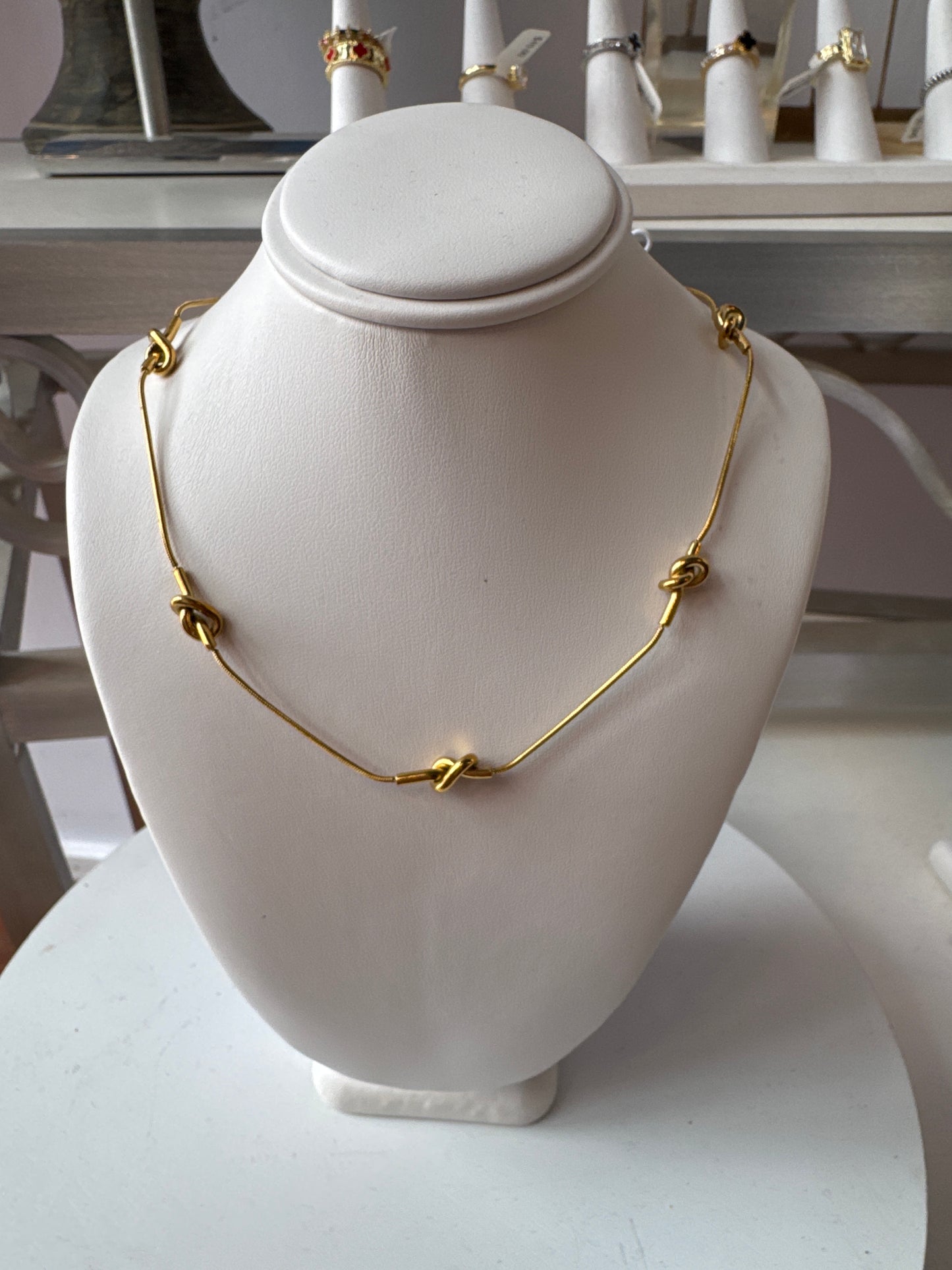 WR Charm/knot Necklace