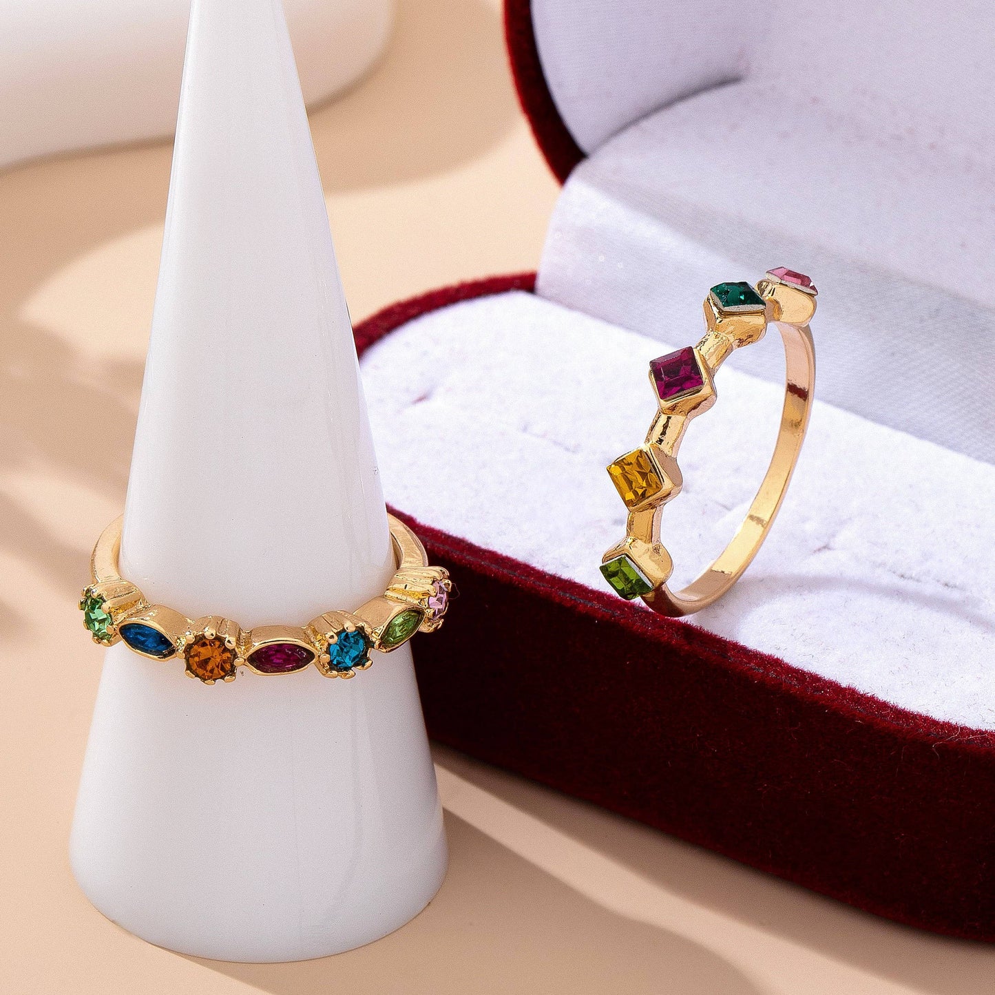 Rainbow Gem Ring