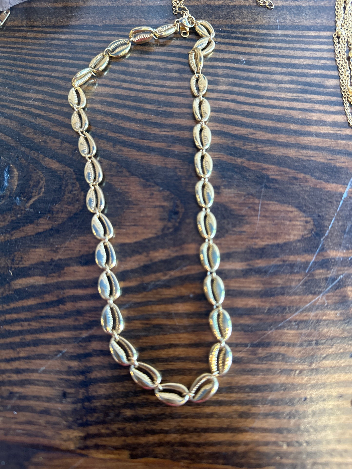 Gold Seashell Necklace