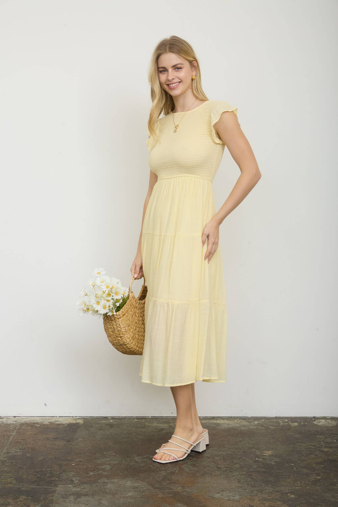 PLUS MIDI DRESS