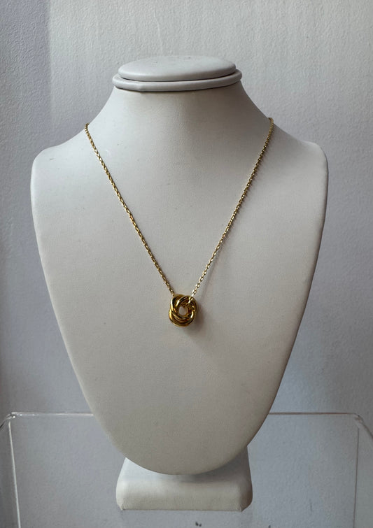 14K Dipped Knot Necklace