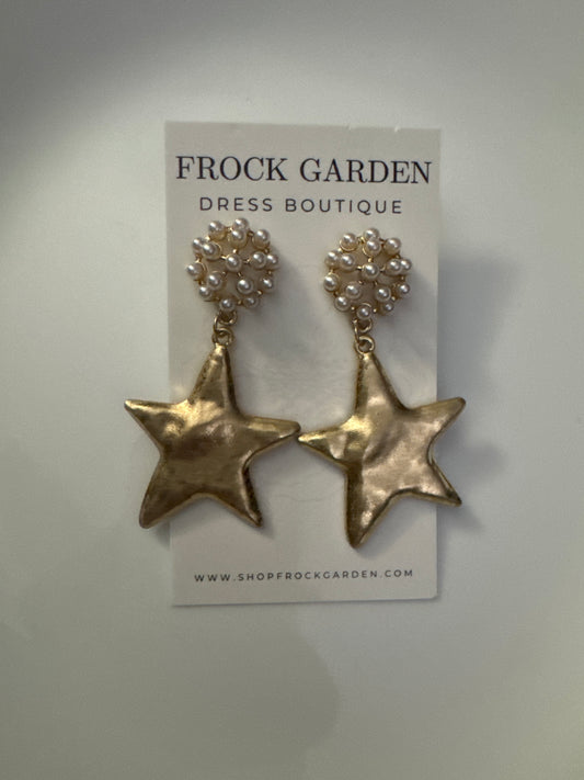 Pearl & Star Earrings