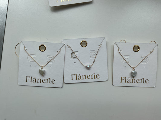 WR Pearl Charm Necklace