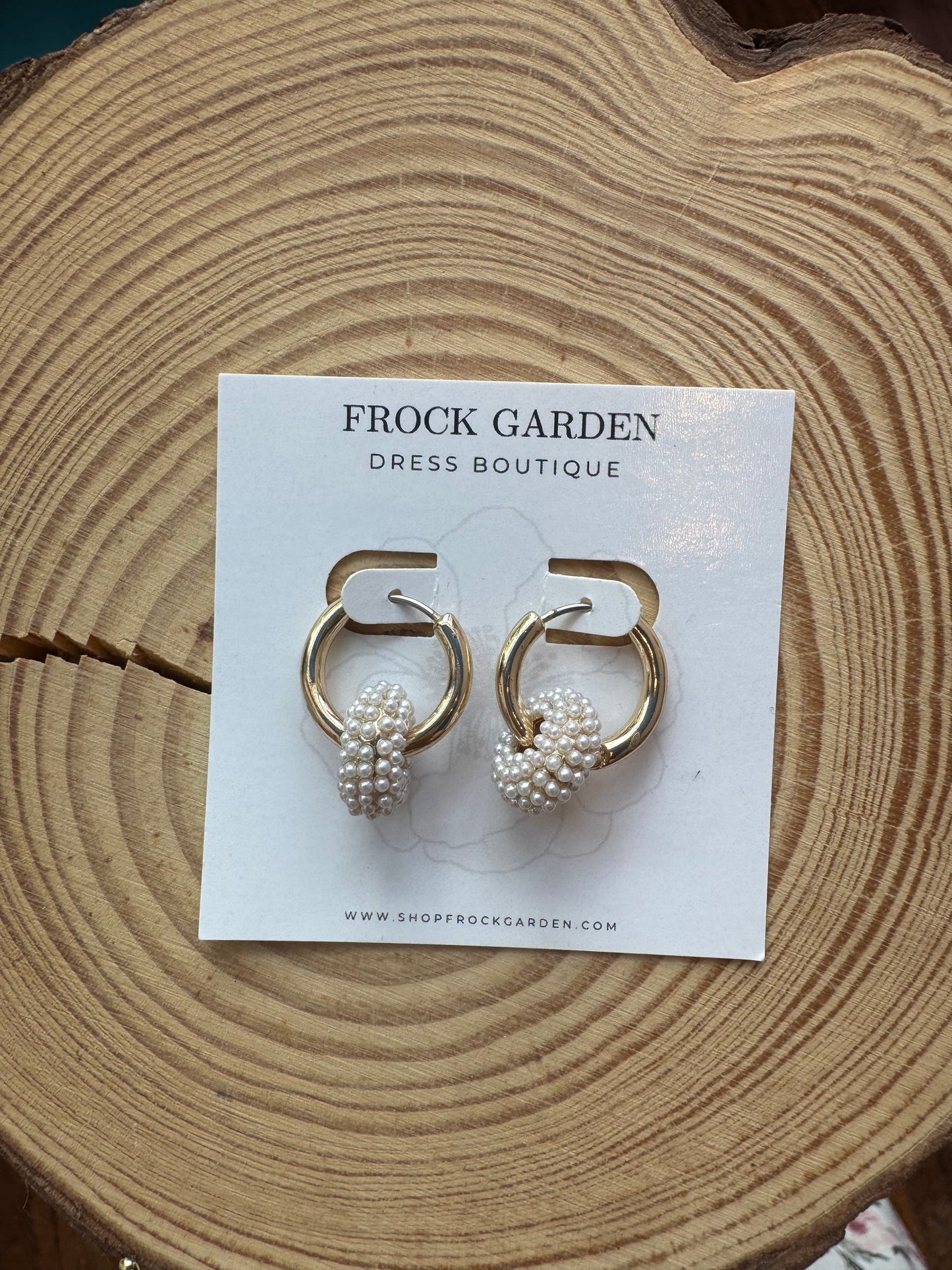 Pearl Ring Hoop Earring