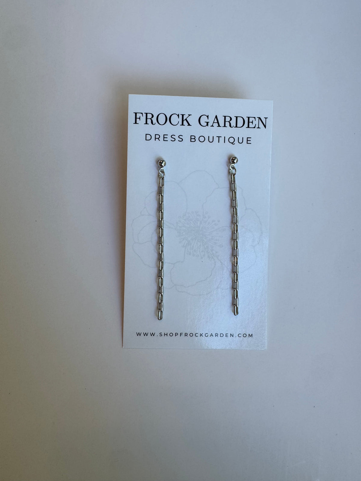 Thin Back Chain Earring