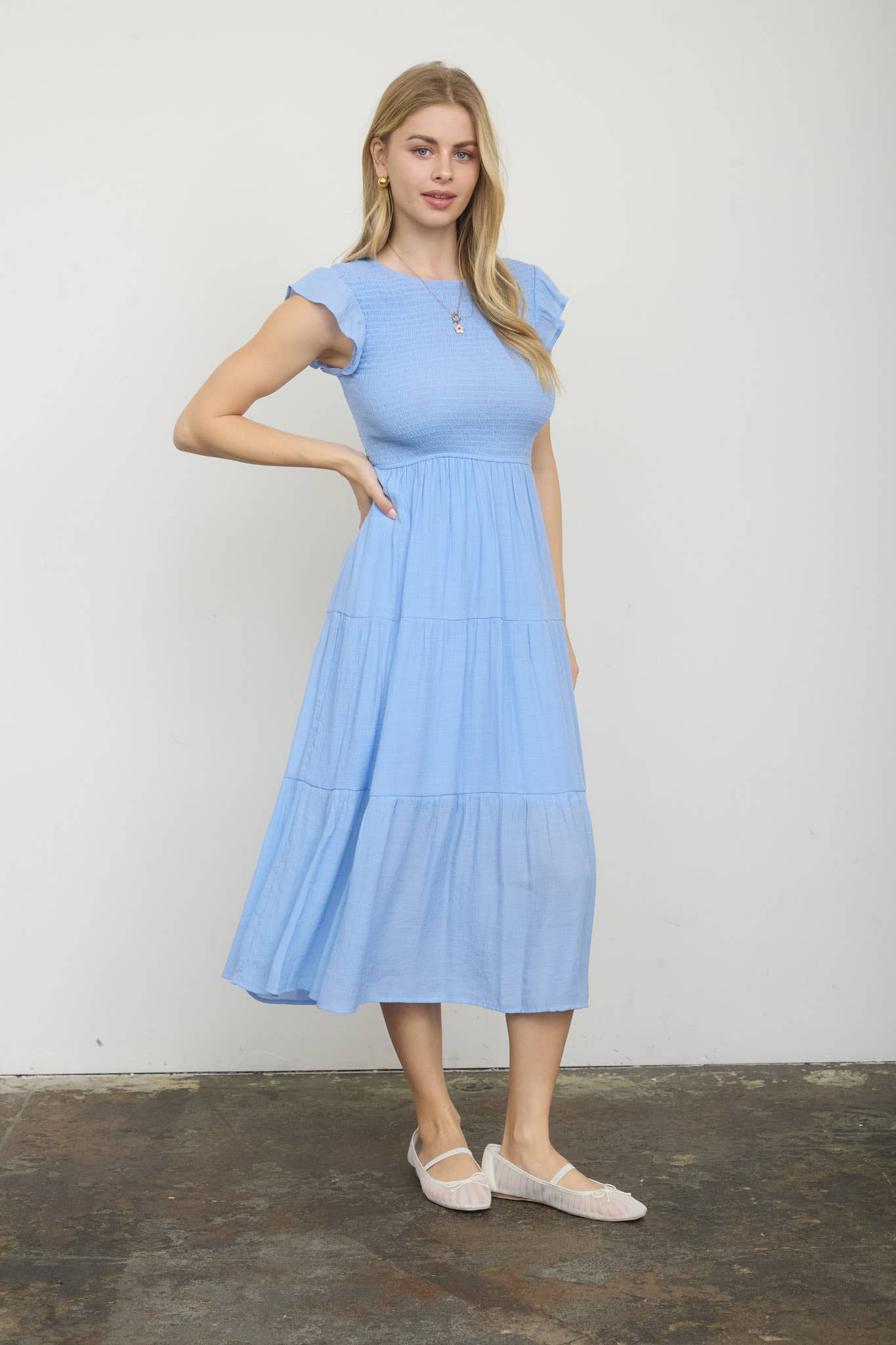 PLUS MIDI DRESS