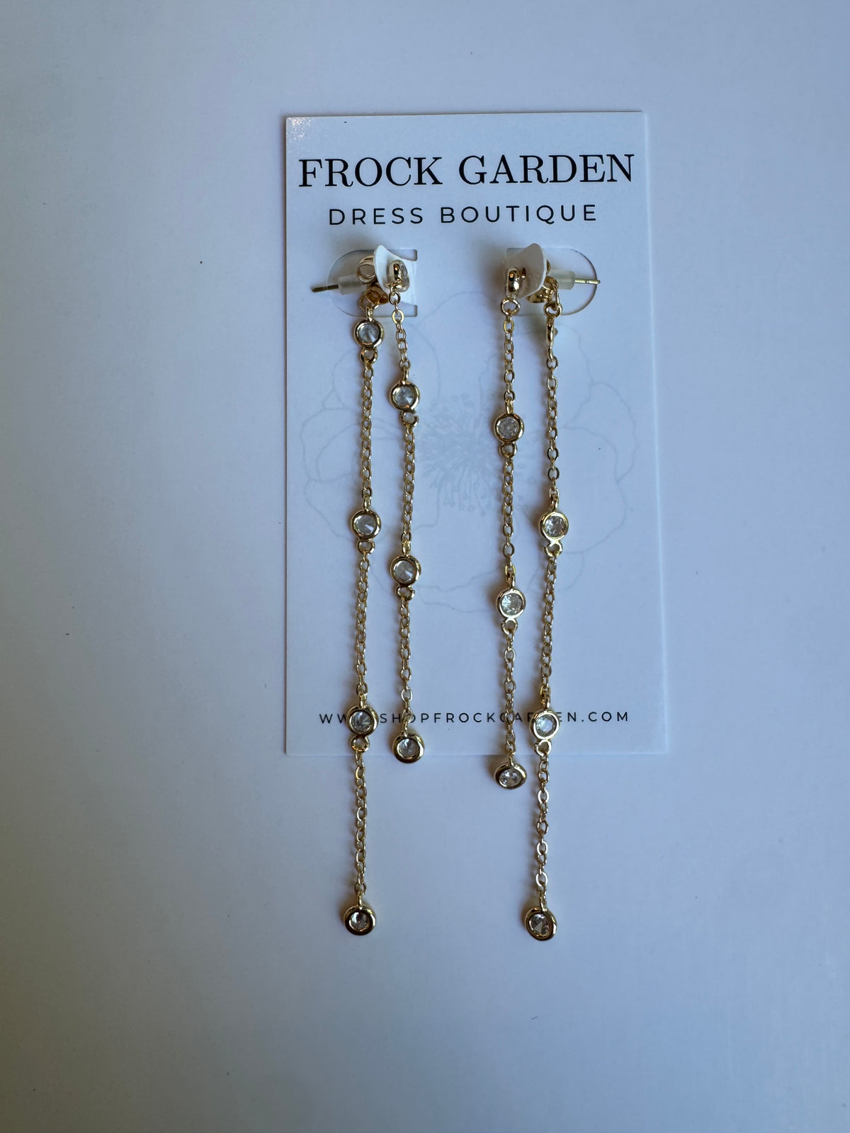 CZ Stone FrontBack Earring