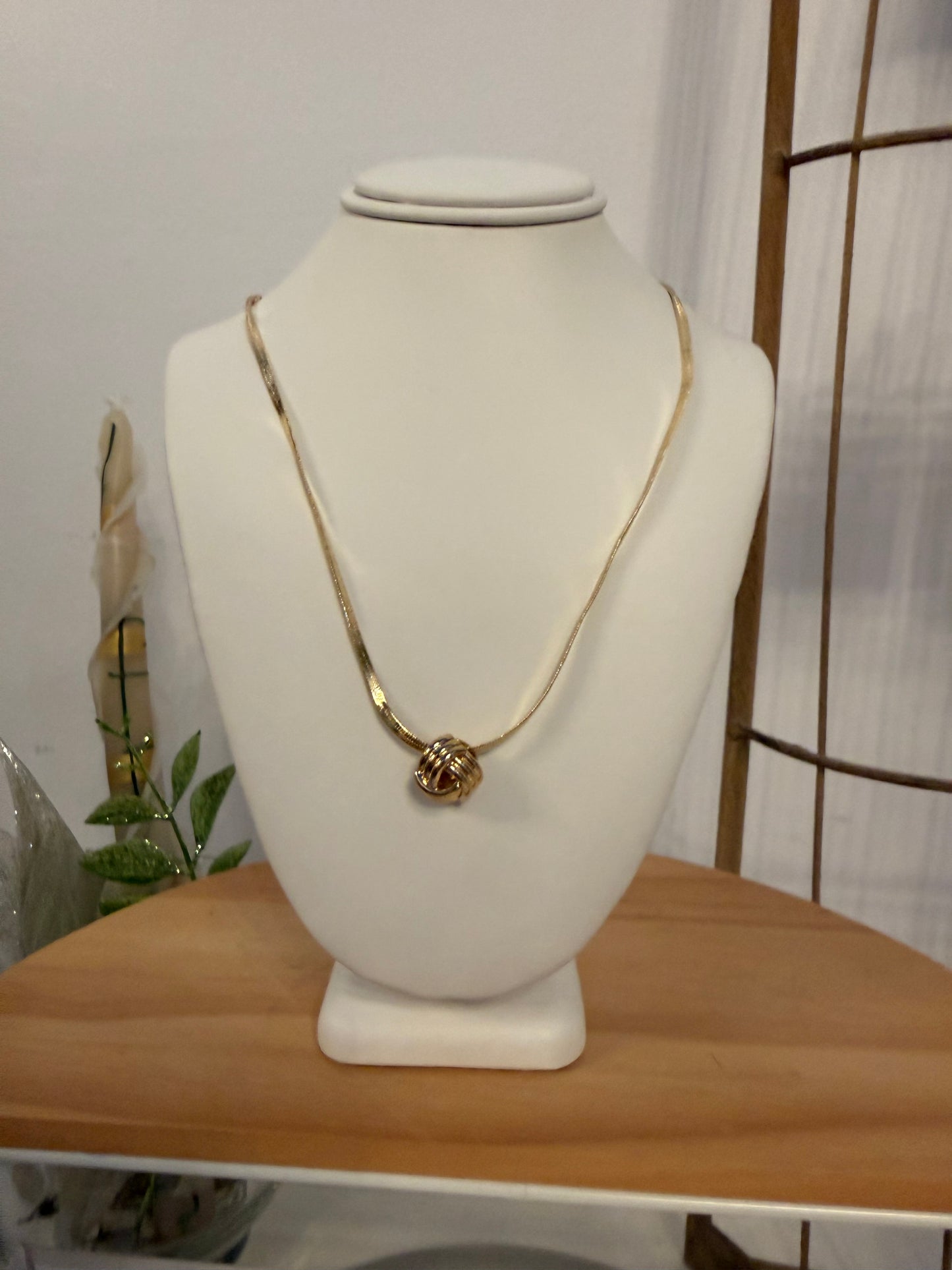 Herringbone Knot Charm