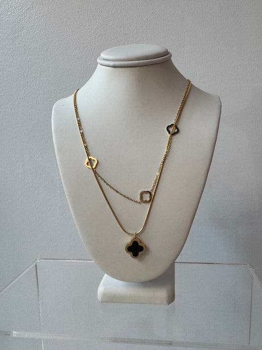 WR Layered Clover Necklace