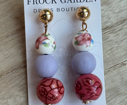 Lilac RoseEarrings
