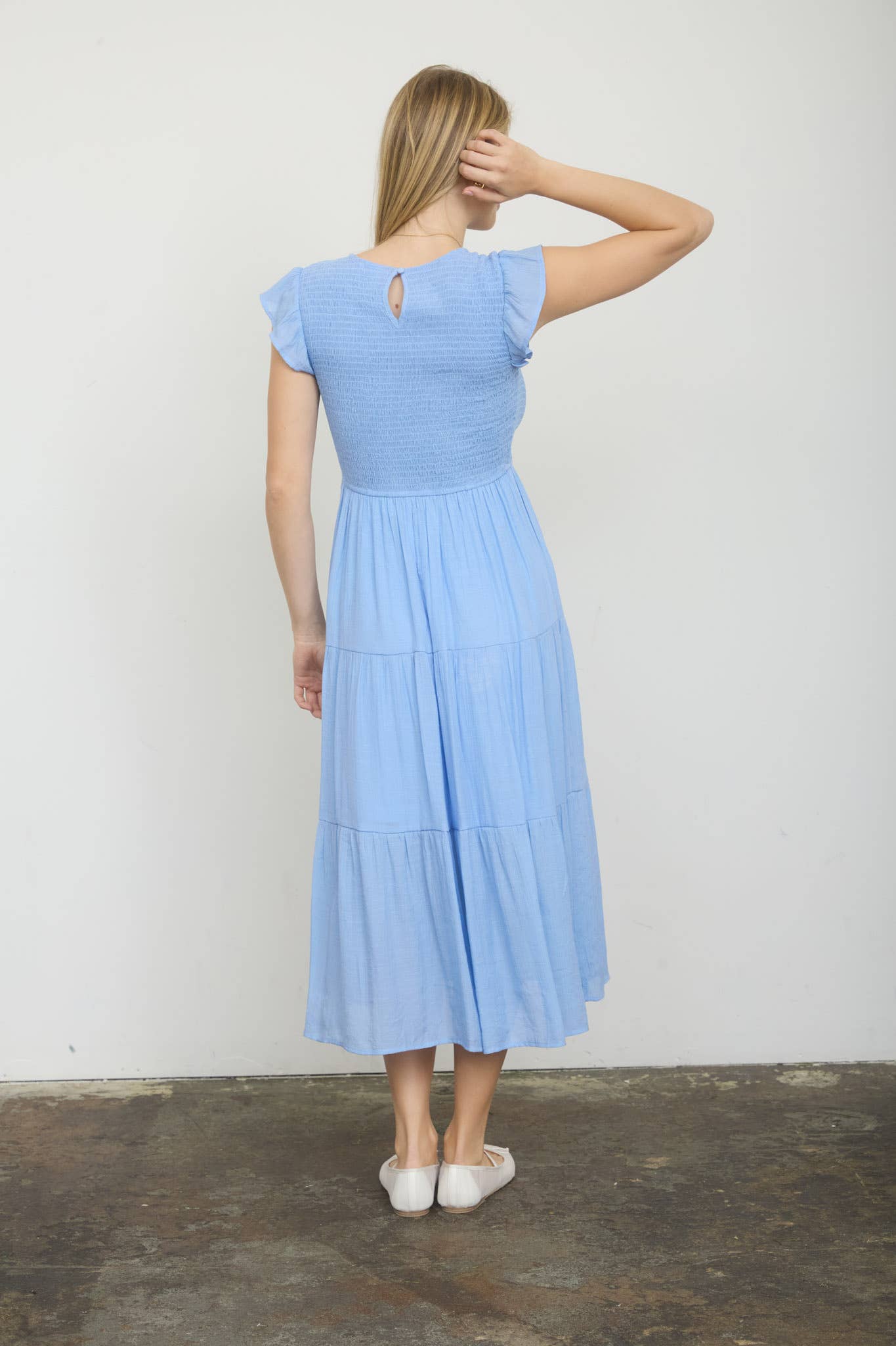 PLUS MIDI DRESS