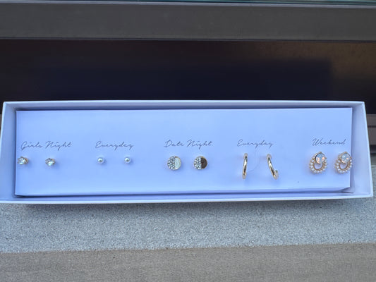 5 Style Earring Set