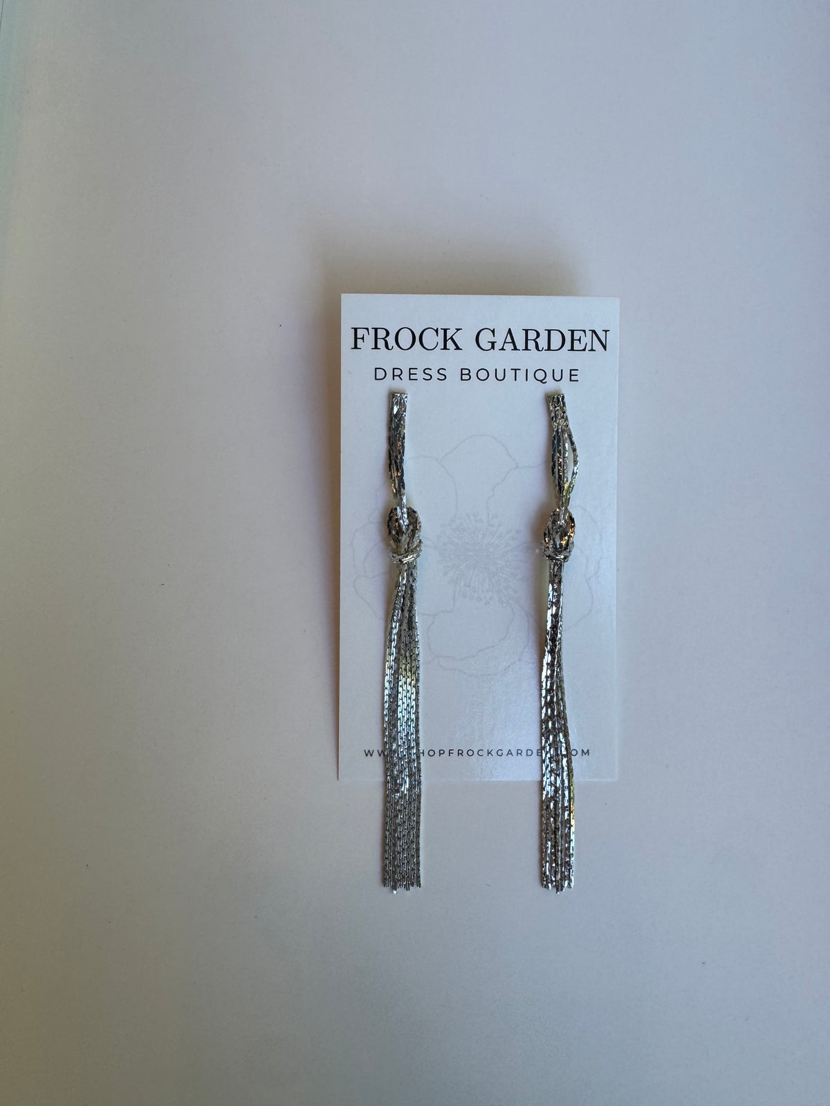 Tie Tassel Chain Earring