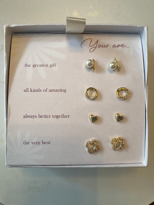 4 Style Earring Set
