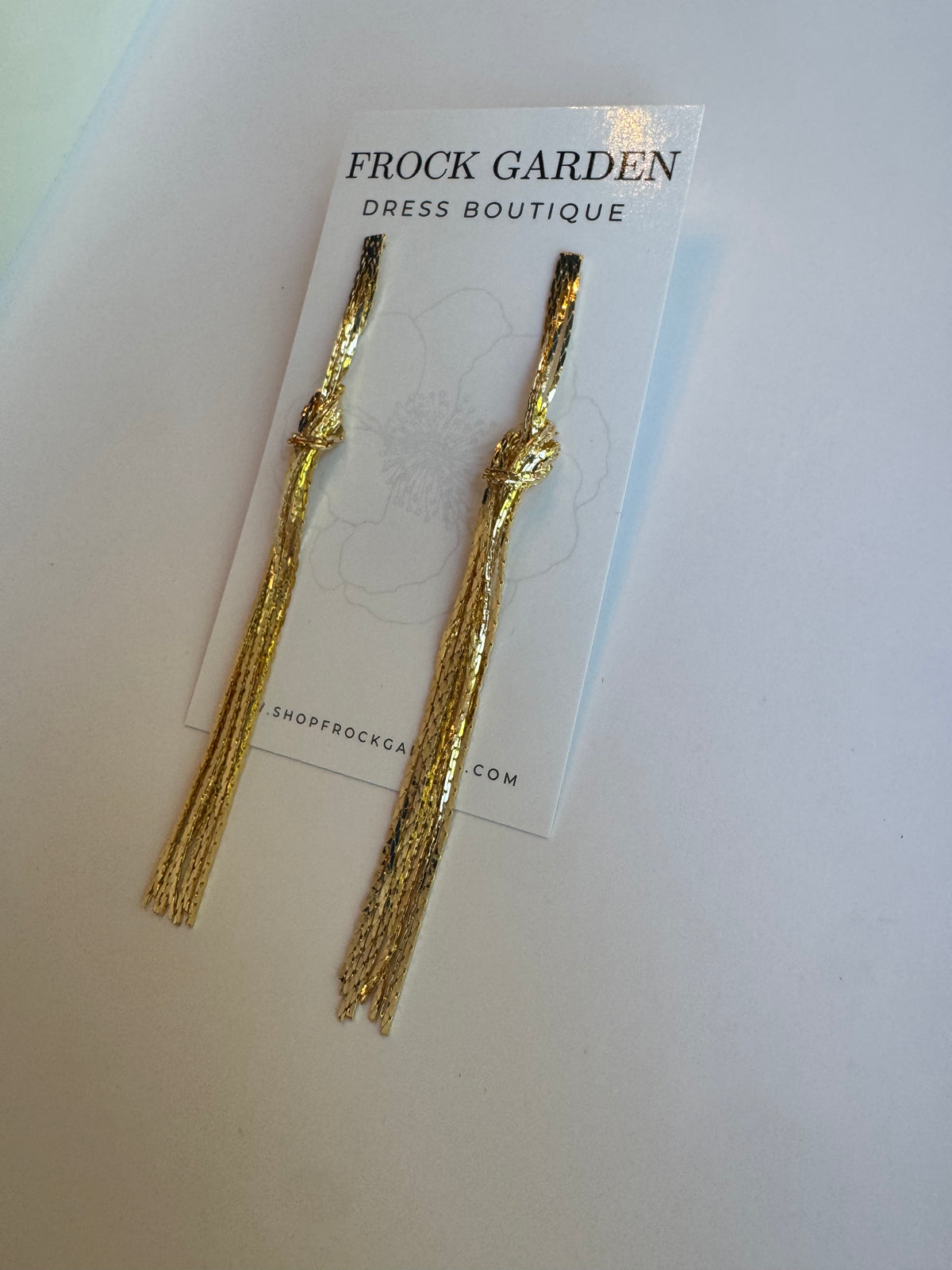 Tie Tassel Chain Earring