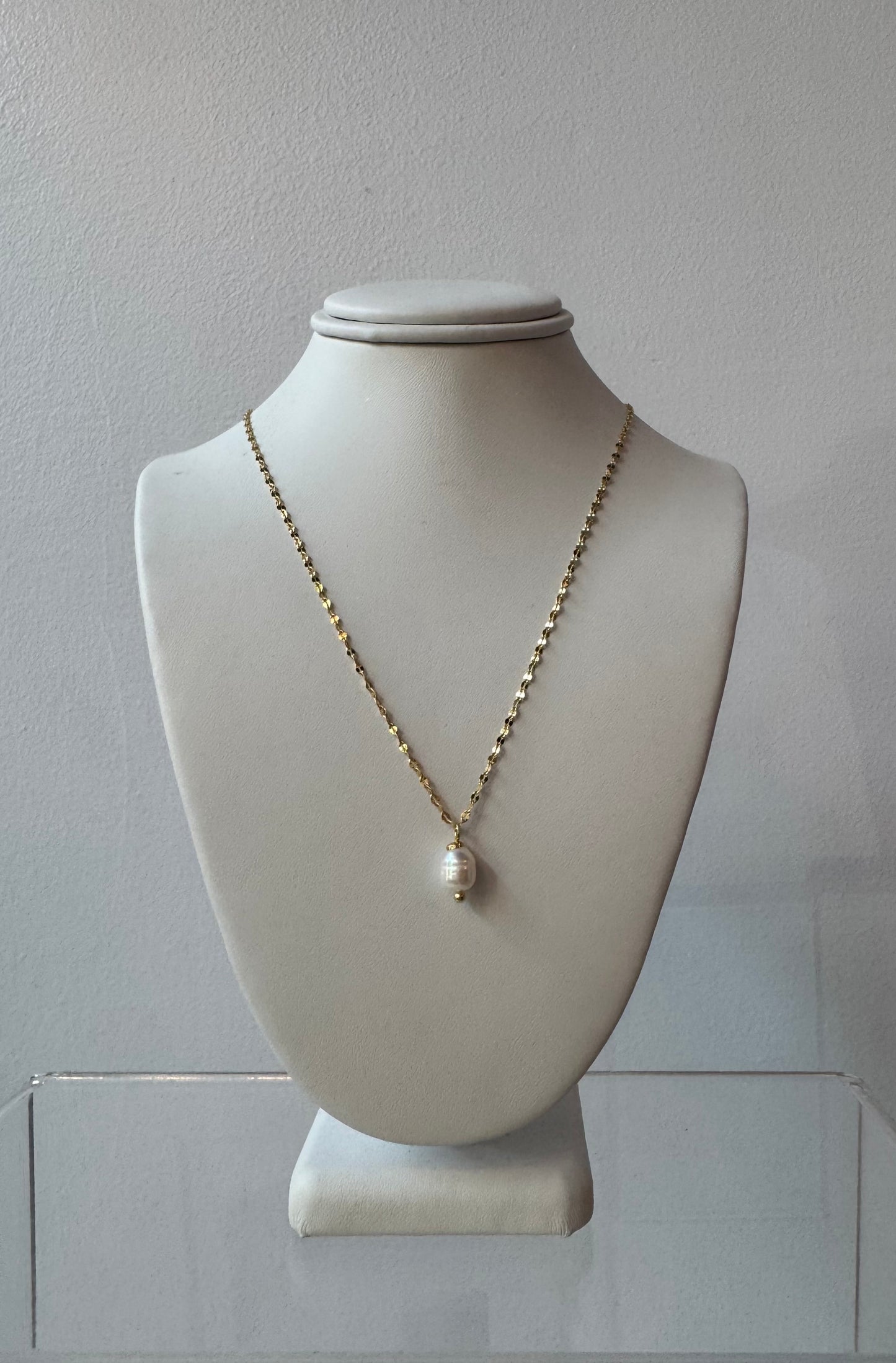 Gold Dipped Natural Pearl Necklace