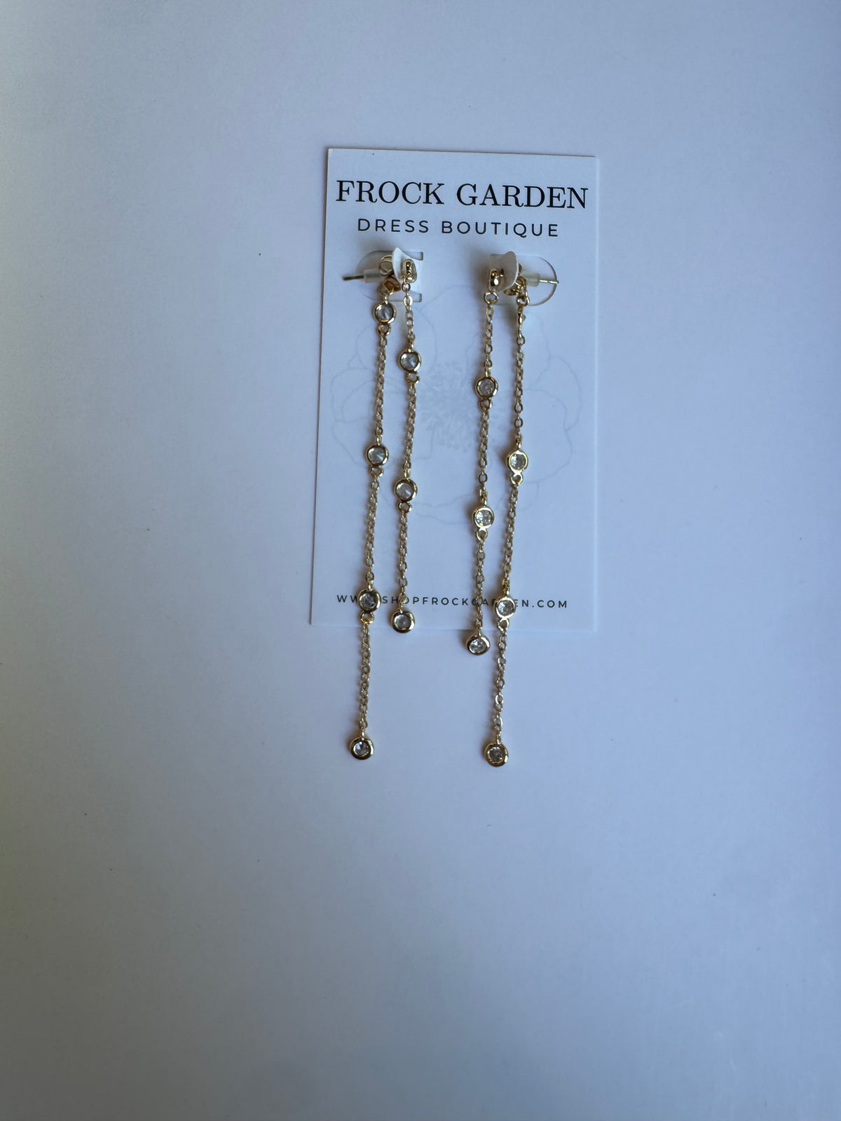 CZ Stone FrontBack Earring