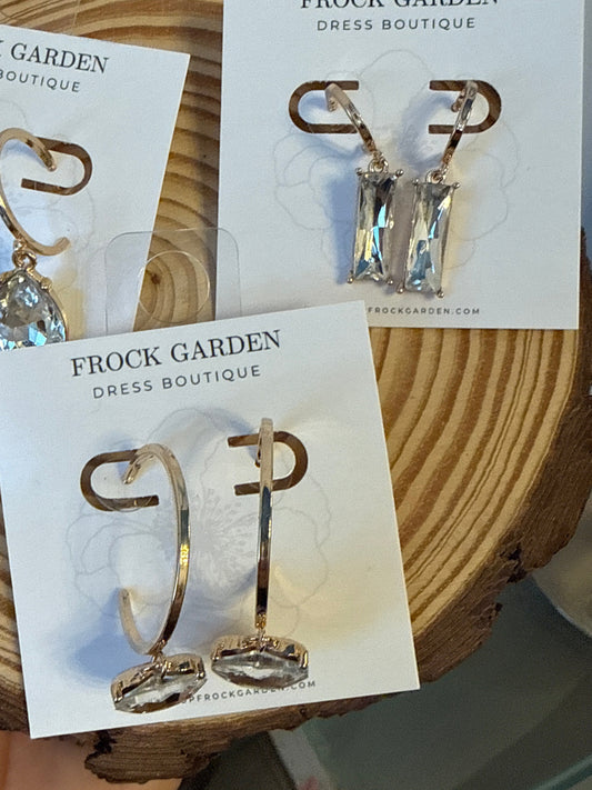 Gemstone Hoops