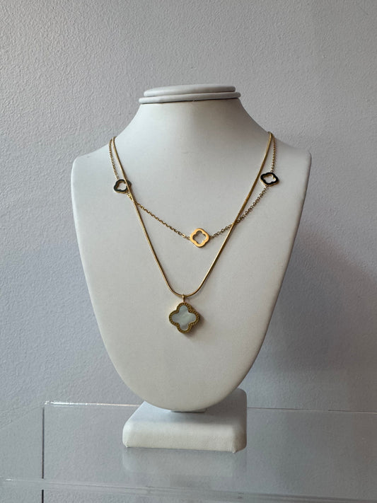 WR Layered Clover Necklace