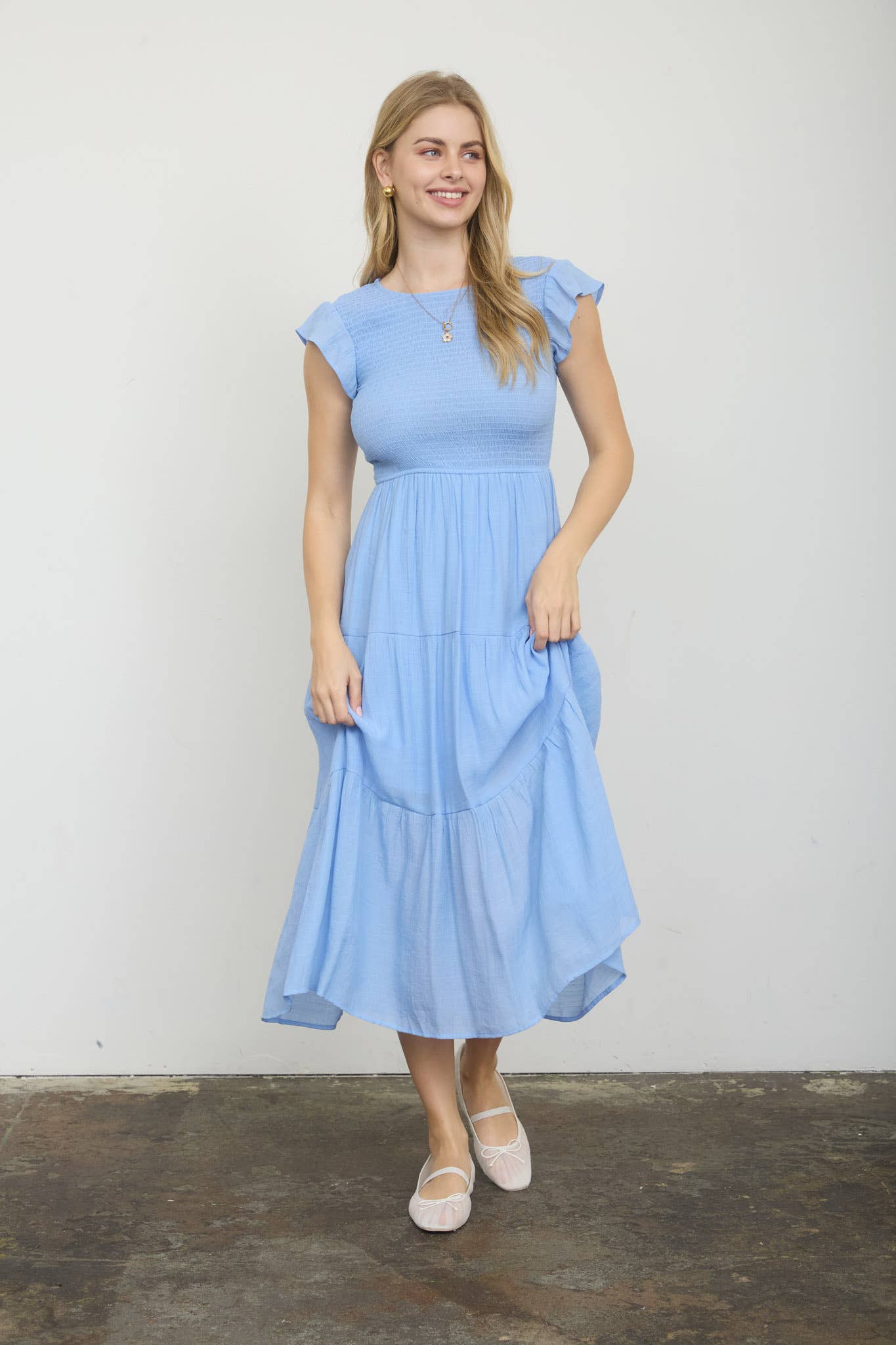 PLUS MIDI DRESS