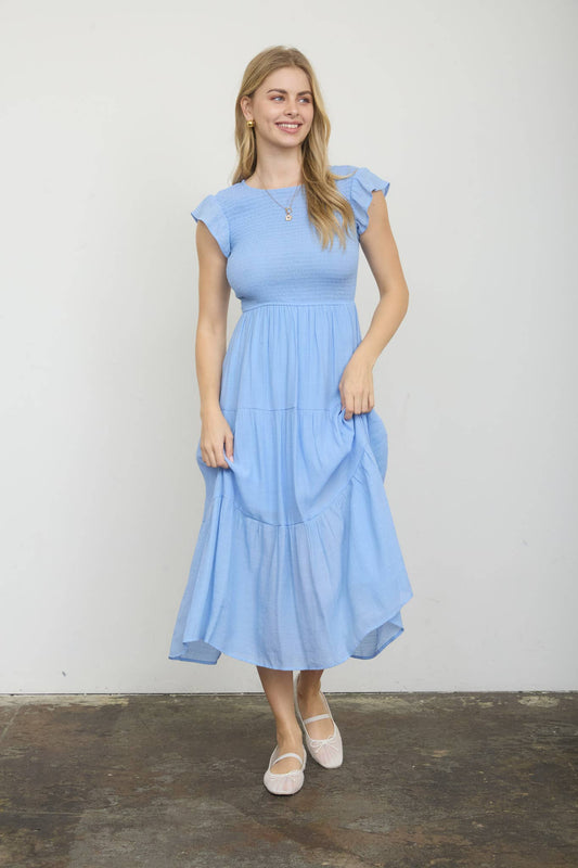 PLUS MIDI DRESS