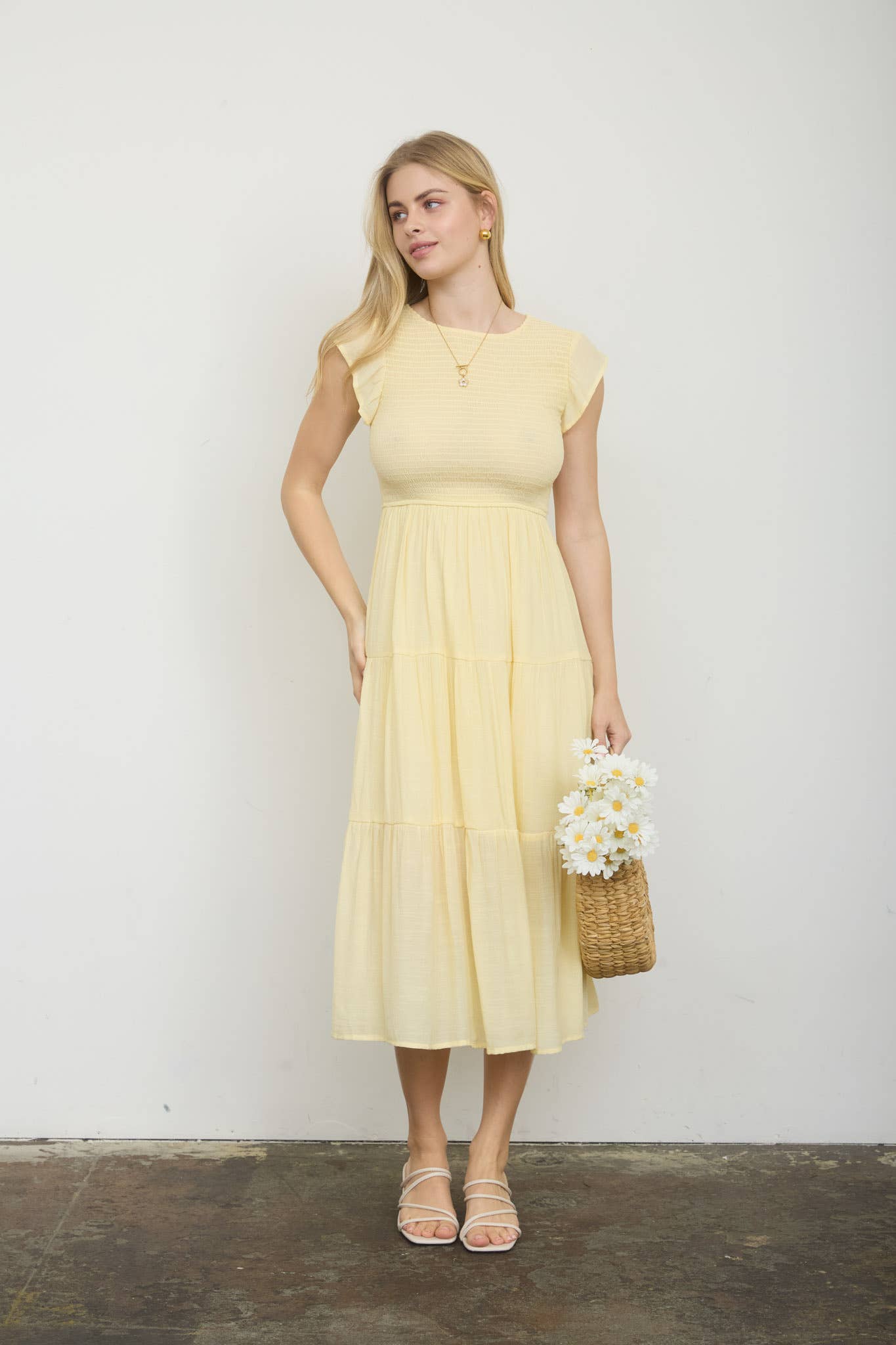 PLUS MIDI DRESS